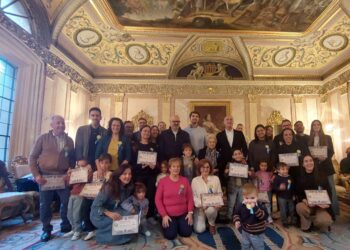 Los homenajeados el año pasado./AYUNTAMIENTO DE SEGOVIA