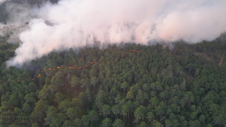 Imagen de archivo de un incendio en la sierra de Guadarrama