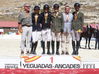 Podio del Campeonato de España de Yeguadas./FHCYL