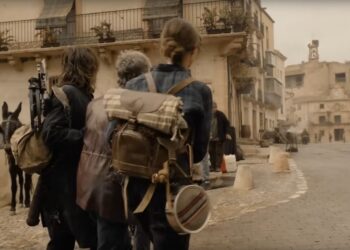 Imagen ilustrativa durante el rodaje de la serie en Sepúlveda./EL PREGONERO DE SEPÚLVEDA