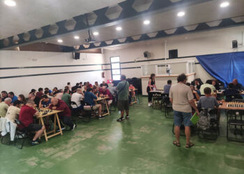 Participantes en el Torneo de Ajedrez en Trecasas