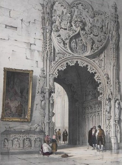 1 1842 Sepulcro en el monasterio del Parral de Segovia Perez Villaamil