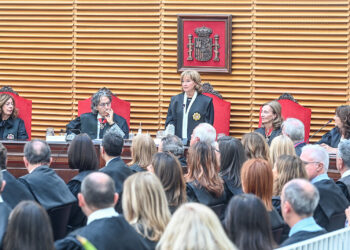 El Palacio de Justicia de Burgos acoge el acto solemne de apertura del año judicial 2025-2026 en Castilla y León. / Ricardo Ordóñez