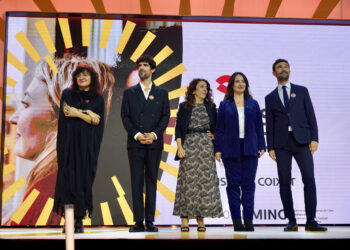 “Tres adioses”, de Isabel Coixet, puso fin a la gala de inauguración de esta edición del festival. / Leticia Pérez