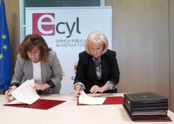 Once entidades del Tercer Sector firman la renovación del acuerdo con la Consejera de Industria. / Rubén Cacho