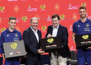 Acto de presentación del patrocinio en Madrid. / Juan Lázaro