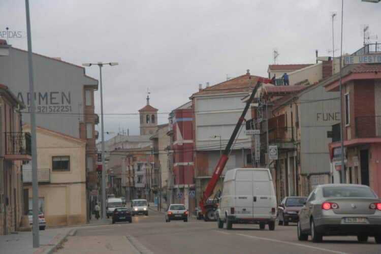 Foto de archivo. Travesía de la CL-603 a su paso por Cantalejo./ E. A.