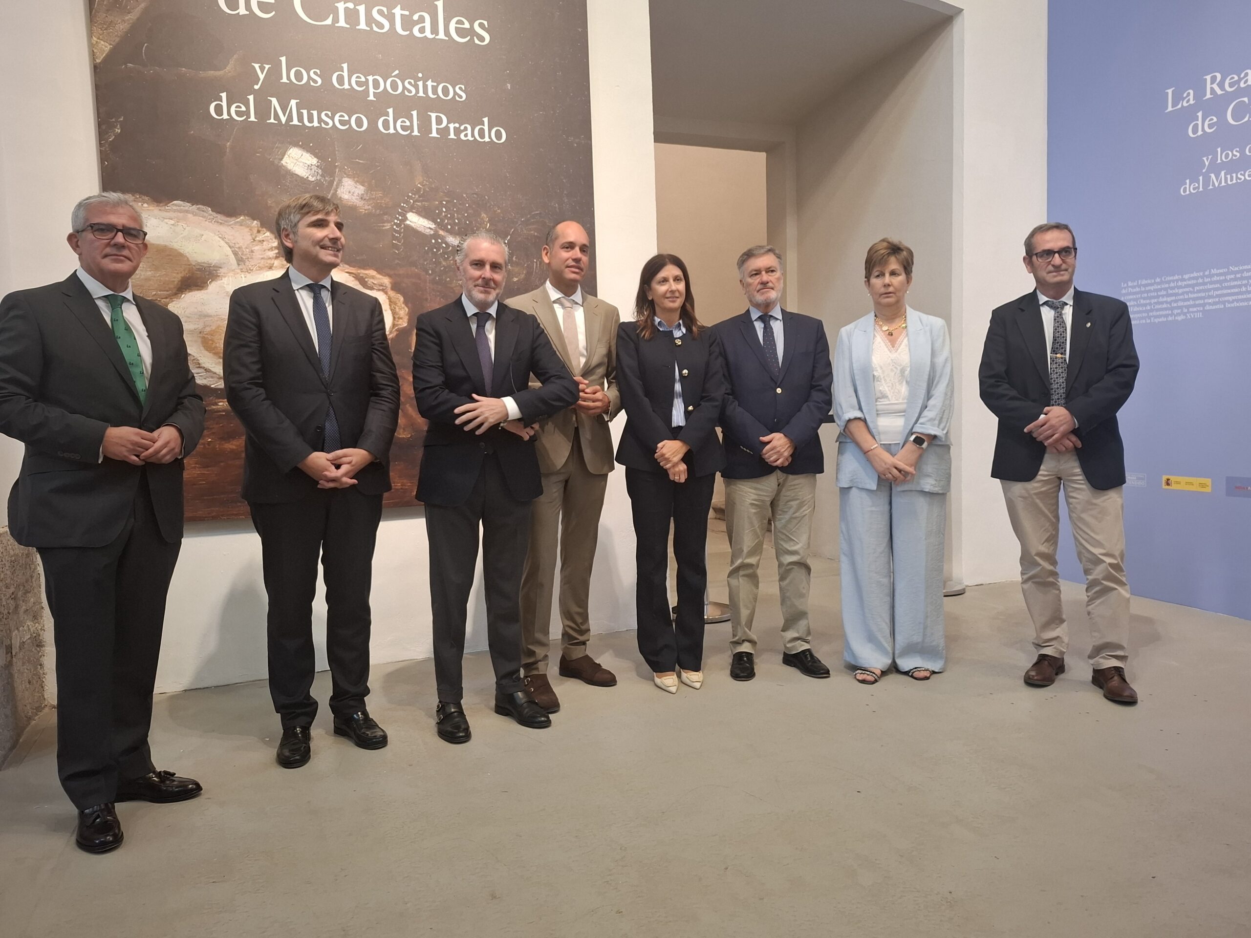 El arte del Museo del Prado se instala en la Real Fábrica de Cristales de La Granja 2 Inauguración de la exposición / FES