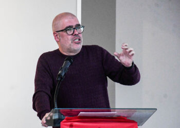 El secretario general de CCOO, Unai Sordo, en Segovia. / ICAL - NACHO VALVERDE