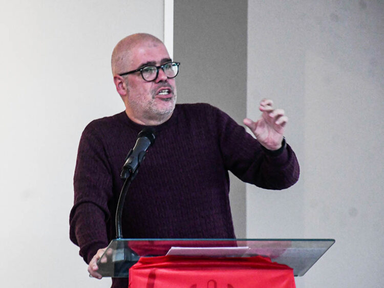 Sordo anuncia "la ofensiva" de CCOO para garantizar el SMI por encima del 60% del salario medio 1 El secretario general de CCOO, Unai Sordo, en Segovia. / ICAL - NACHO VALVERDE