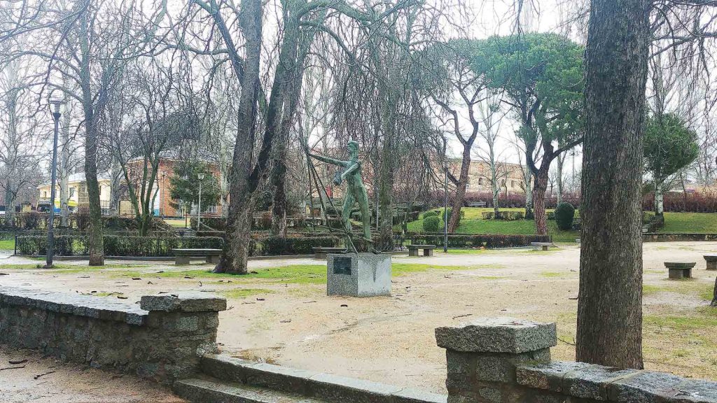 El jardín de Villa Ángela en la actualidad.