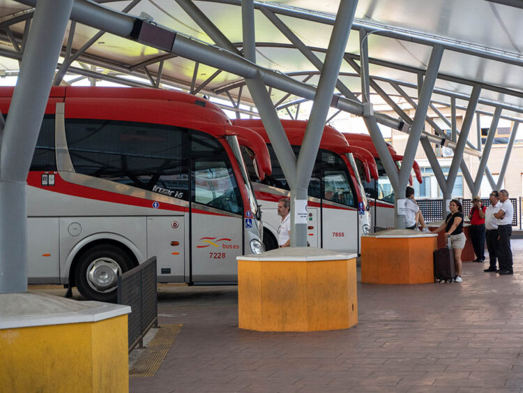 Autobuses en la estación de Segovia. / HÉCTOR CRIADO