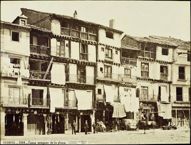 La Plaza Mayor. Año 1870. Foto: Jean Laurent.
