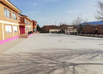 Patio del CEIP Marqués de Lozoya./ E. A.