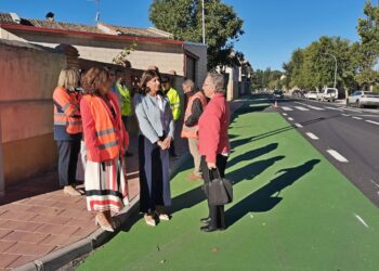 Visita a las obras acometidas en la travesía de Fuentepelayo / JCYL