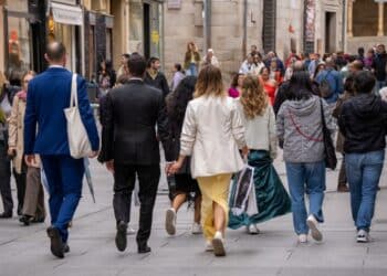 La calle Real es el principal eje comercial, turístico y patrimonial de la ciudad de Segovia. / HÉCTOR CRIADO