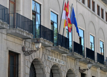 Fachada principal del Palacio de Justicia, sede de la Audiencia Provincial de Segovia./ E.A.