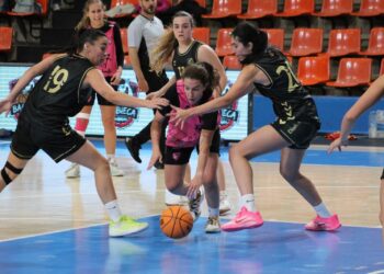 Un instante del encuentro entre Cochinillo Segoviano y Universidad de Burgos Babieca/CD SPORDEPORTE