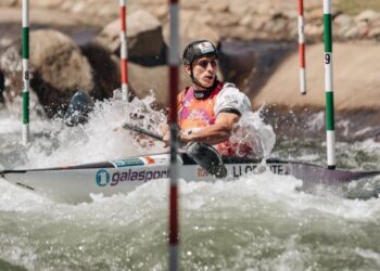 David Llorente durante un ejercicio. /RFEP