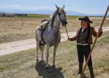 Recreación histórica de la figura de ‘El Charro’ en Etreros / E.A.