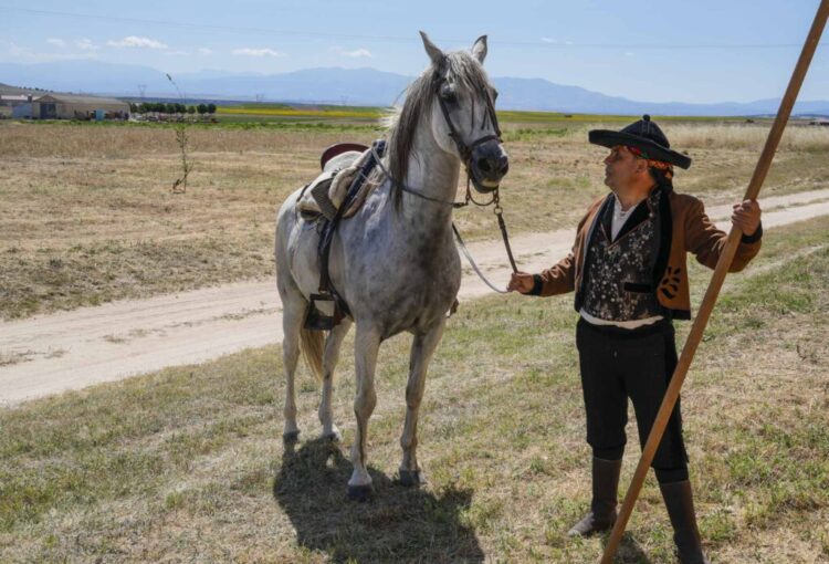 Recreación histórica de la figura de ‘El Charro’ en Etreros / E.A.