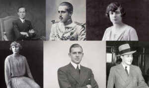 De derecha a izquierda y de arriba abajo: Alfonso, Jaime, Beatriz, Cristina, Juan y Gonzalo.