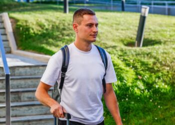 Jorge de Frutos, a su llegada a la última concentración de la selección. / RFEF