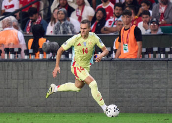 El futbolista segoviano Jorge de Frutos, con la Selección Española. / RFEF