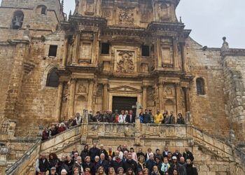 Instante de la visita a Gumiel de Izán / A.C.P. LA COLODRA