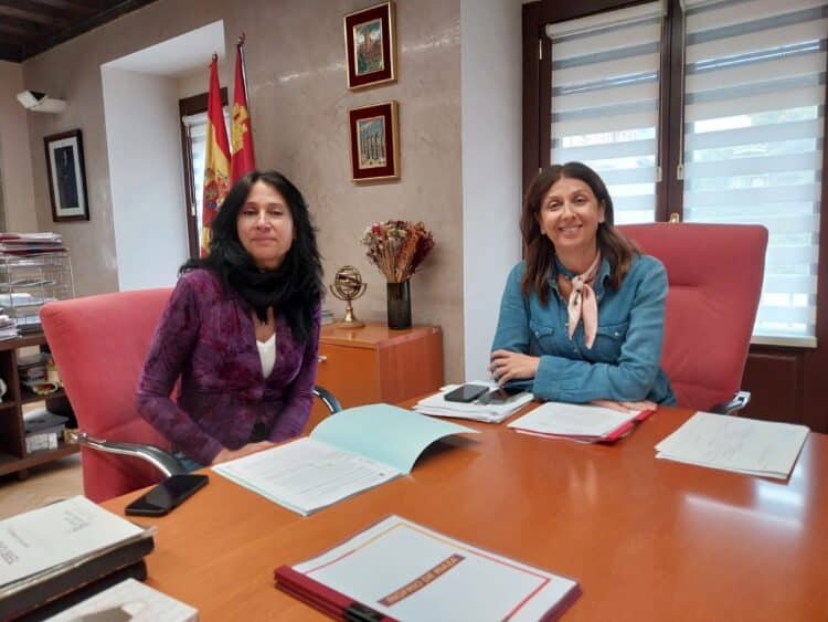 La delegada territorial de la Junta ha mantenido una reunión con la alcaldesa de Ayllón en la Delegación Territorial / JCYL