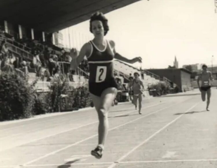 Emilia Mesa durante una prueba en una imagen de archivo./E.A