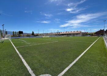 Estado actual del campo de fútbol 7 de Nueva Segovia tras la reforma./AYUNTAMIENTO
