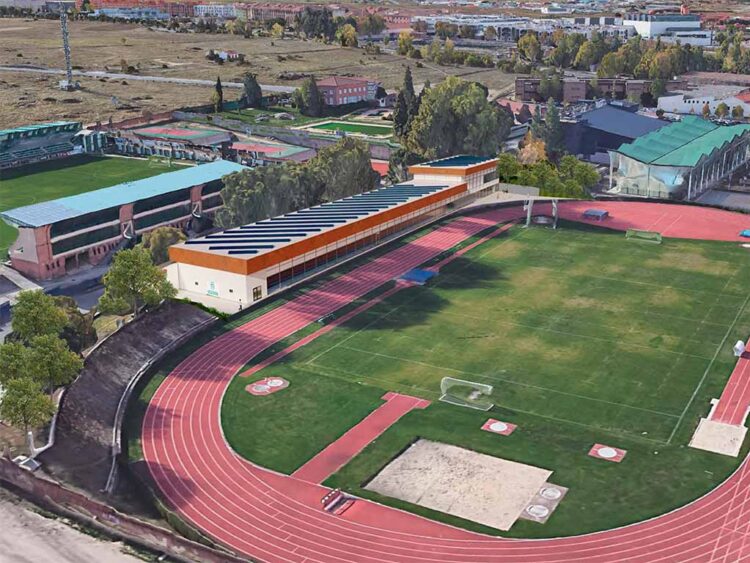 Infografía del futuro módulo cubierto de atletismo de Segovia./AYUNTAMIENTO