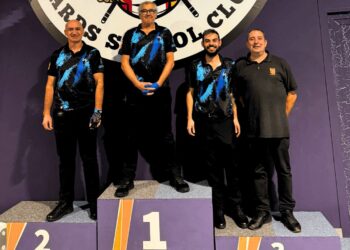 Los integrantes del Segopool, en el podio./ SEGOPOOL