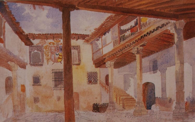 El patio de la casa de Los Rueda 1 1 Perez de Castro 1875