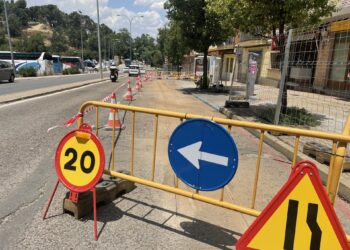 Obras en Ezequiel González. /HÉCTOR CRIADO