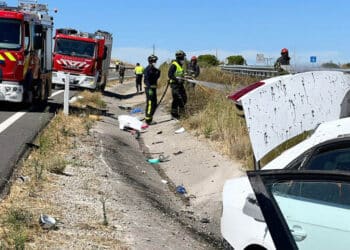 Accidente de tráfico en la carretera A-601.