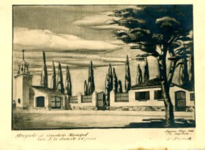 El culto a los muertos y los cementerios, una memoria colectiva (I) 2 Imagen del proyecto de cementerio de 1944.