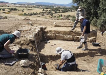 Yacimiento arqueológico del Cerro de los Almadenes, en Otero de Herreros. / KAMARERO
