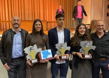 Atletas del club segoviano en la XXIX Gala de Castilla y León./SPORTING SEGOVIA