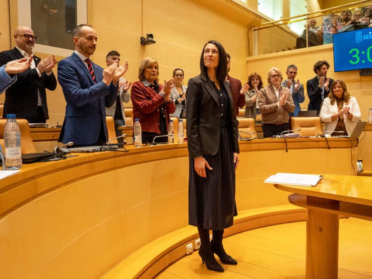 Berta Migueláñez toma posesión como concejala del Ayuntamiento de Segovia. / HÉCTOR CRIADO