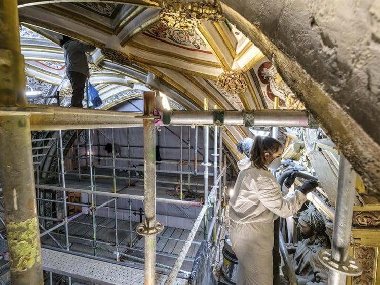 Restauración de la capilla de Santiago Apóstol (2024). / Catedral de Segovia