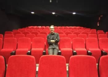 Sergio Artero en la sala Los Ángeles.