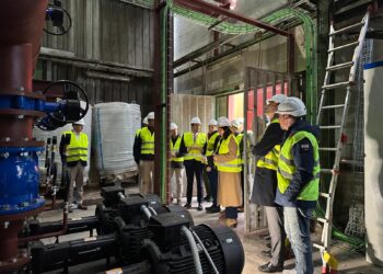 El consejero de Medio Ambiente, Vivienda y Ordenación del Territorio visita las obras de modernización de la central / JCYL