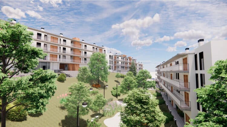 Imagen 3D del proyecto una vez esté finalizado.