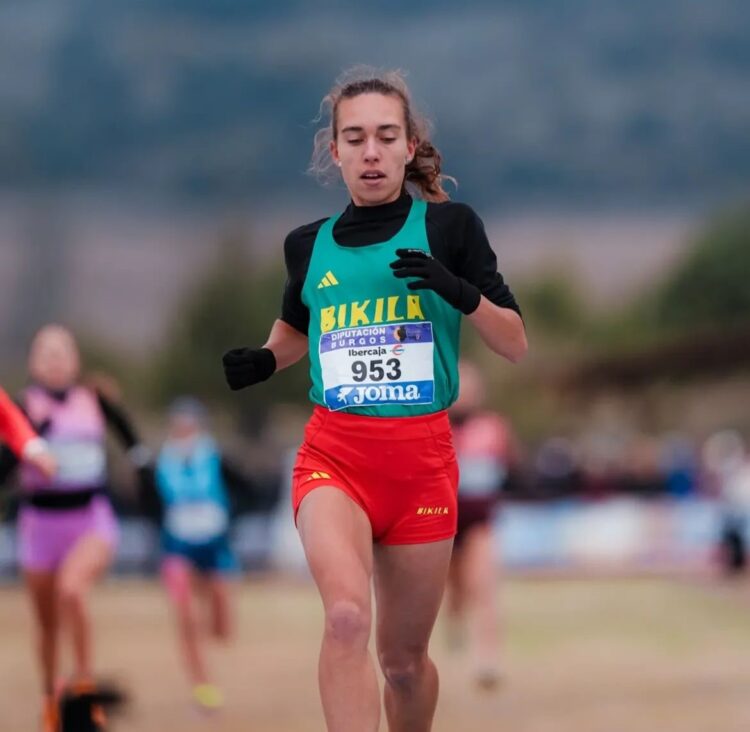 Idaira Prieto durante un instante en el Cross de Atapuerca./SPORT MEDIA