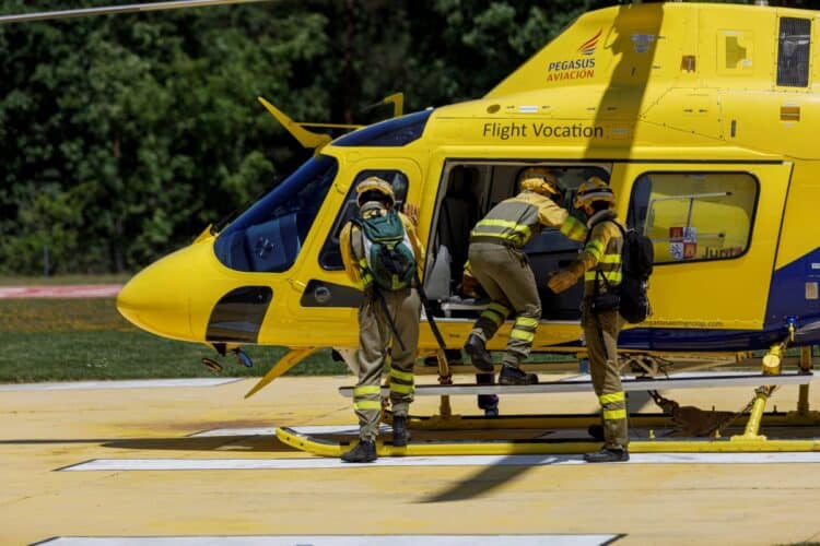 La Junta refuerza la lucha contra incendios forestales con una inversión de 1,9 millones en la base de 'Las Casillas' 1 Foto de archivo. Base Helitransportada de ‘Las Casillas’ / NACHO VALVERDE - ICAL