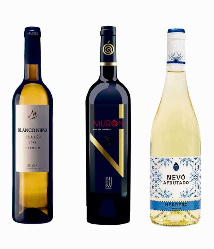 Los tres vinos de la selección en imágenes cedidas por las bodegas.