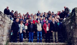 Las Asociaciones de Jubilados de Turégano, Sauquillo y Cantimpalos visitan la Ribeira Sacra 2 Grupo de Turégano y Sauquillo en la Ribeira Sacra / LOURDES MATARRANZ