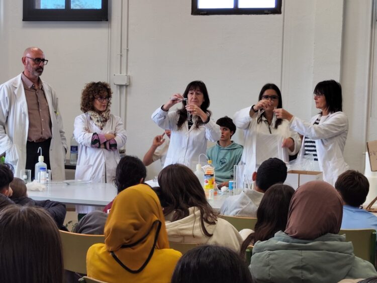 El IES 'Sierra de Ayllón' celebra el Día de la Ciencia 1 Instante de la actividad celebrada la semana pasada con los estudiantes del IES ‘Sierra de Ayllón’ / JCYL